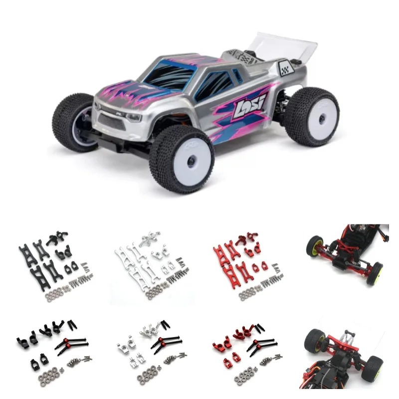 JXMJ Metal Accessories LOSI Micro-B 1/24 2WD RC 1/28 Micro-T Remote Control Vehicle Swing Arm Steering Cup Wearable Part