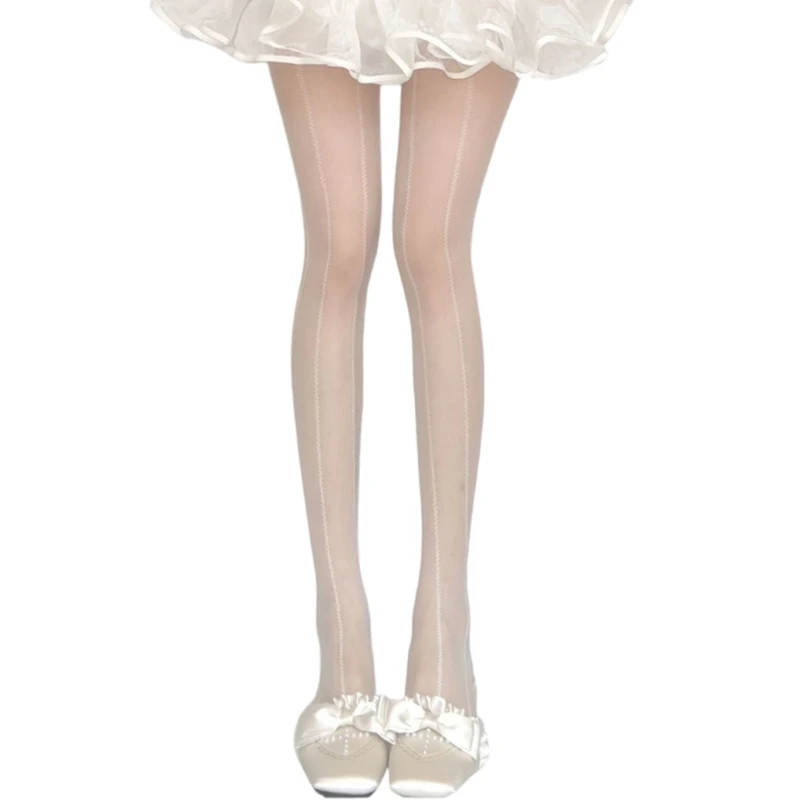 

Stretch Jacquard Women Stockings Tummy Support Sheer Tights with Wheat Pattern