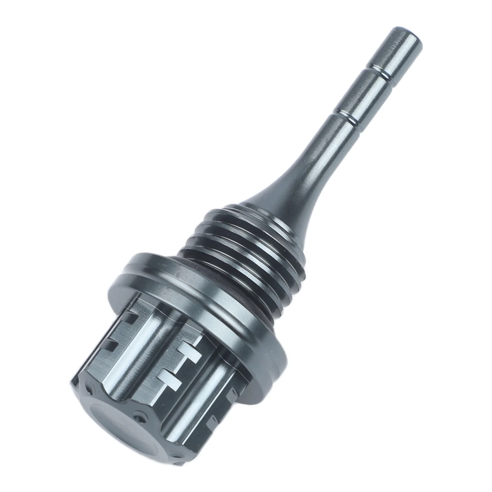 Motorcycle Oil Dipstick Hexagonal for plum Blossom CNC Aluminum Alloy Lightweight Suitable for Various Motorcycles
