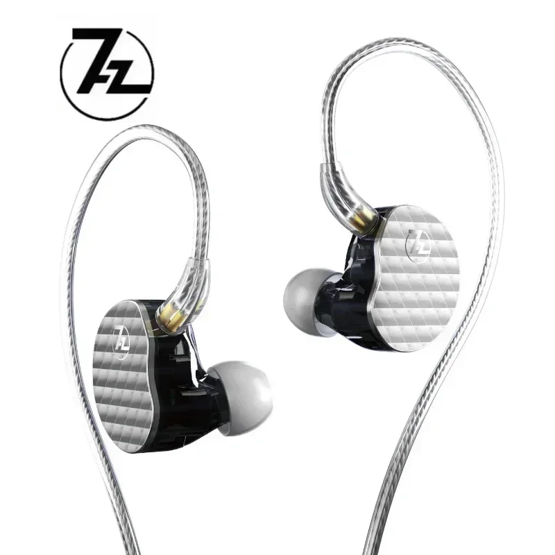 7HZ CINCO auriculares controlador dinámico IEM auriculares HiFi auriculares con cable con cable de audio plateado, para músicos audiófilos