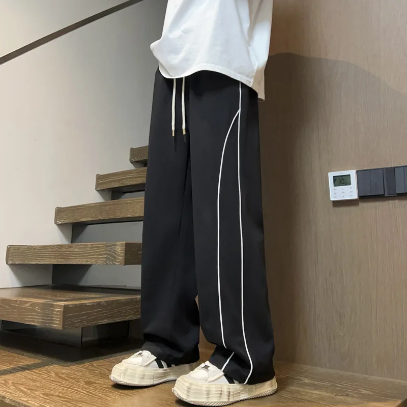 

Black Casual Pants Men Fashion Oversized Wide Leg Pants Men Streetwear Loose Sports Pants Mens Joggers Trousers Plus Size 4XL