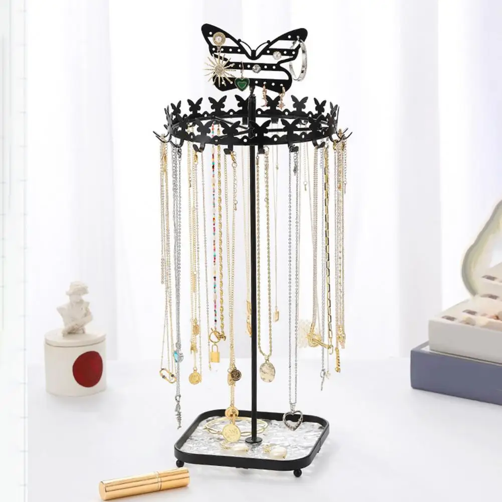 

Detachable Jewelry Storage Stand Elegant Butterfly Jewelry Rack with Stable Base for Necklace Earrings Organization Home Decor