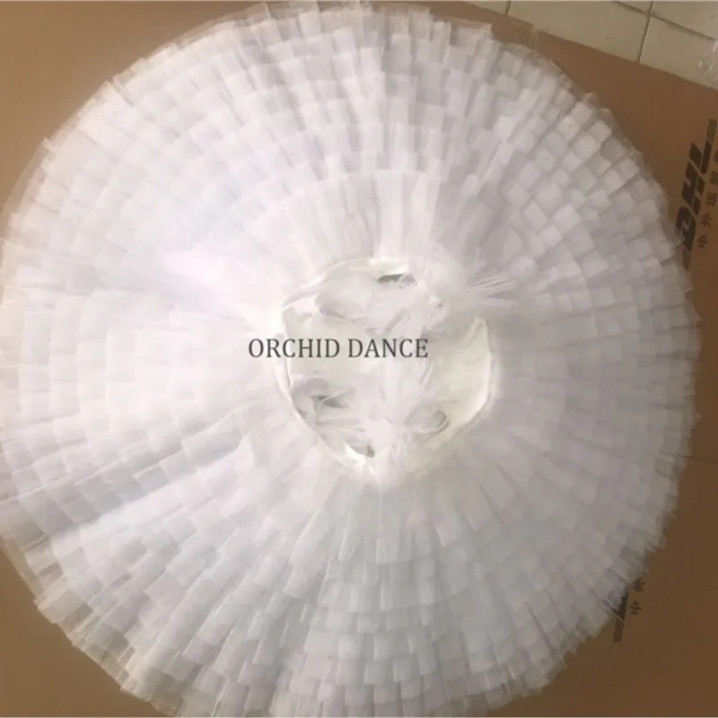 Gorąca Wyprzedaż Wysokiej Jakości Profesjonalny Balerinowy Tutu dla Dorosłych w Białym Kolorze, Szyty na Miarę