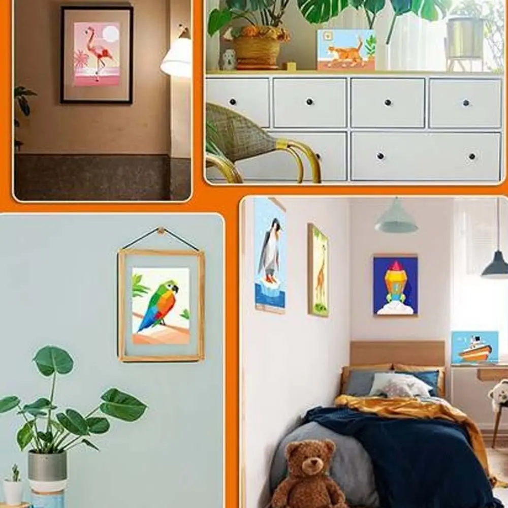 Libros de pegatinas geométricas 3D de papel Kawaii, Kit de Material de pasta DIY Montessori hecho a mano, libro de pegatinas de animales de dibujos animados bonitos para niños