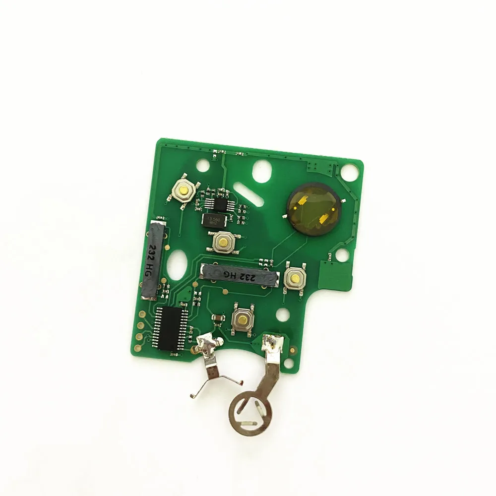 with sticker PCB 4 button remote key card keyless smart key  433mhz 4A PCF7945 chip 7945 for renault CLIO4 CAPTUR