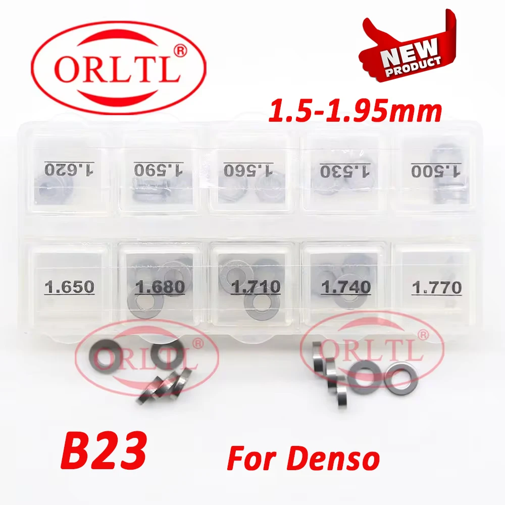 Ortll B21 B23 B24 B27 rondella Shim dimensioni 1.50-1.95mm 50 pz Common Rail iniettore riparazione guarnizioni regolazione Kit guarnizioni per Denso