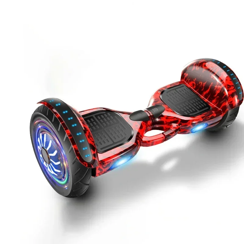 10 Inch Bluetooth Music Led Light Two Wheel Smart Self-balancing Scooter cheap electric hoverboard for kids