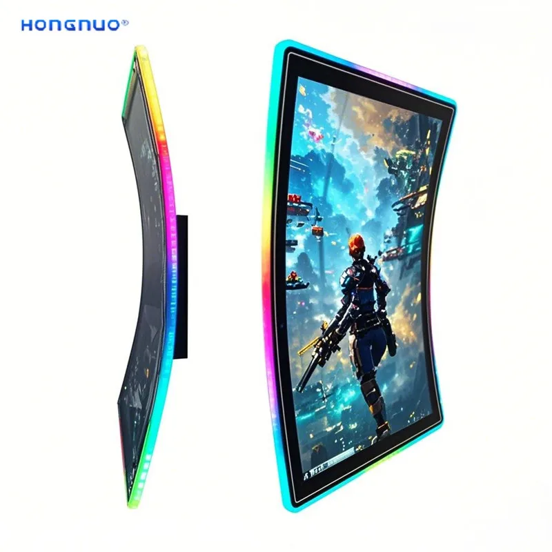 

Игровой монитор 23.6, 27, 32, 43 дюйма, изогнутый ЖК-экран для игр