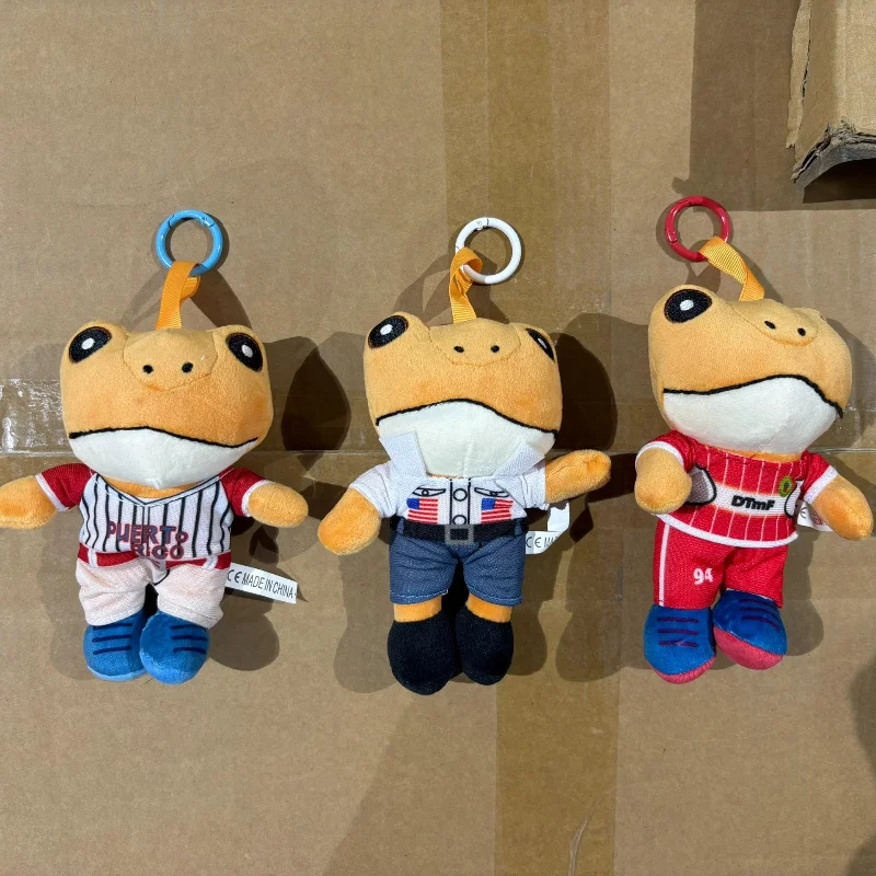 15 cm süßer Frosch-Plüsch-Schlüsselanhänger, weicher Stofftier-Anhänger, Cartoon-Taschenanhänger, Kinder-Geschenk-Dekor