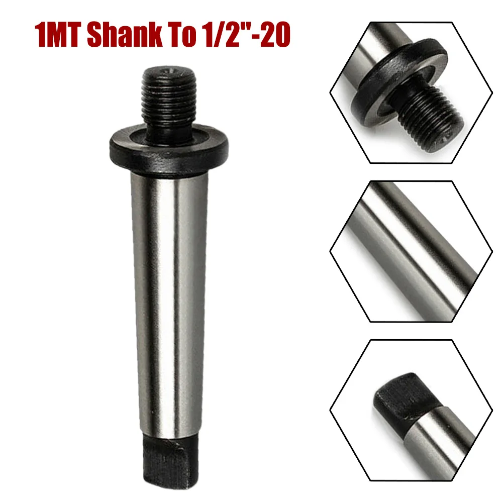 Threaded Drilling Drill Chuck Arbor 1MT Shank Drill Chuck Arbor MT1 Adapter Morse Taper To 1/2inch-20 Threaded