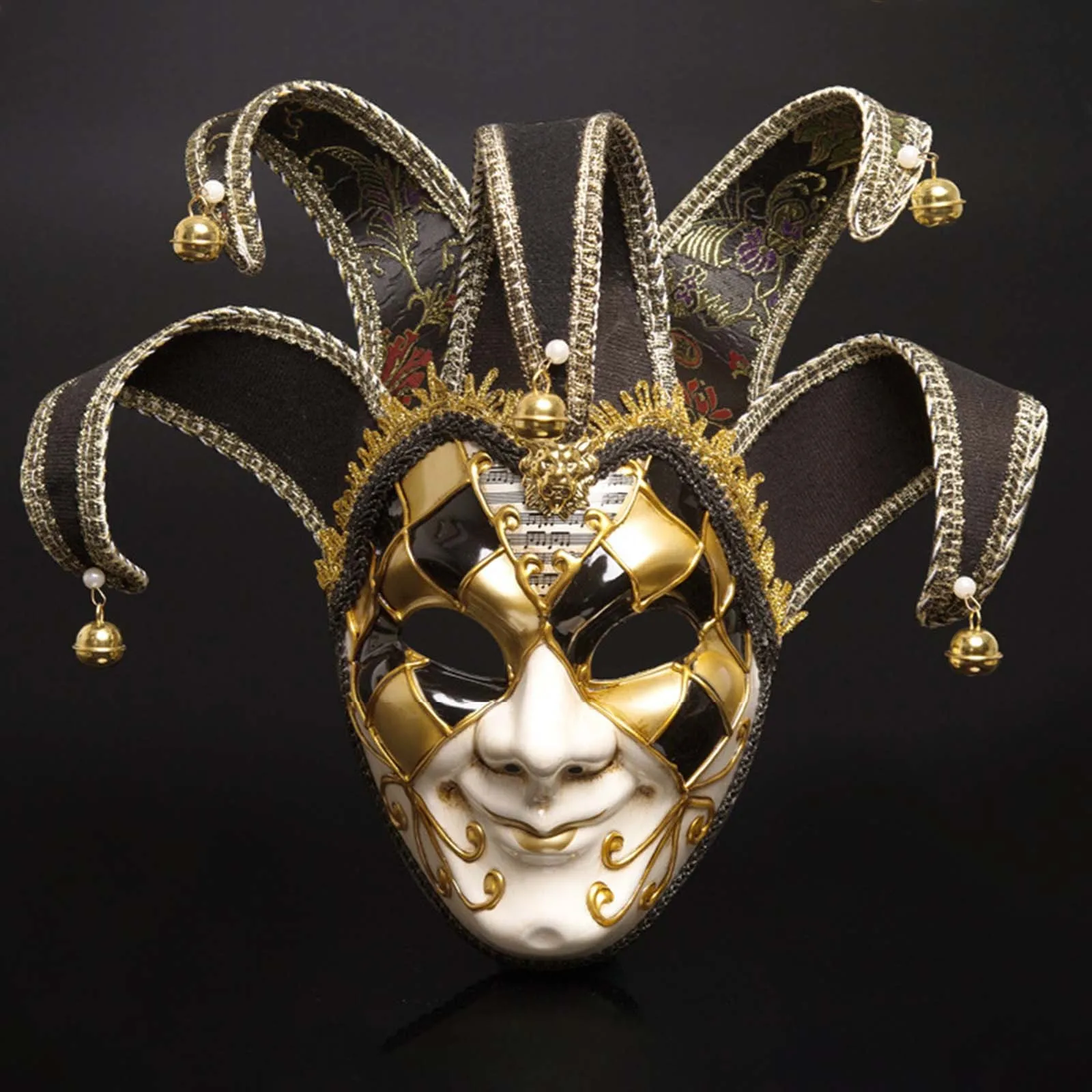 

Carnival Dionysia Halloween Christmas Classic Italia Mask Full Face Anime Venice Mask Jester Jolly for Costume Party Masquerade