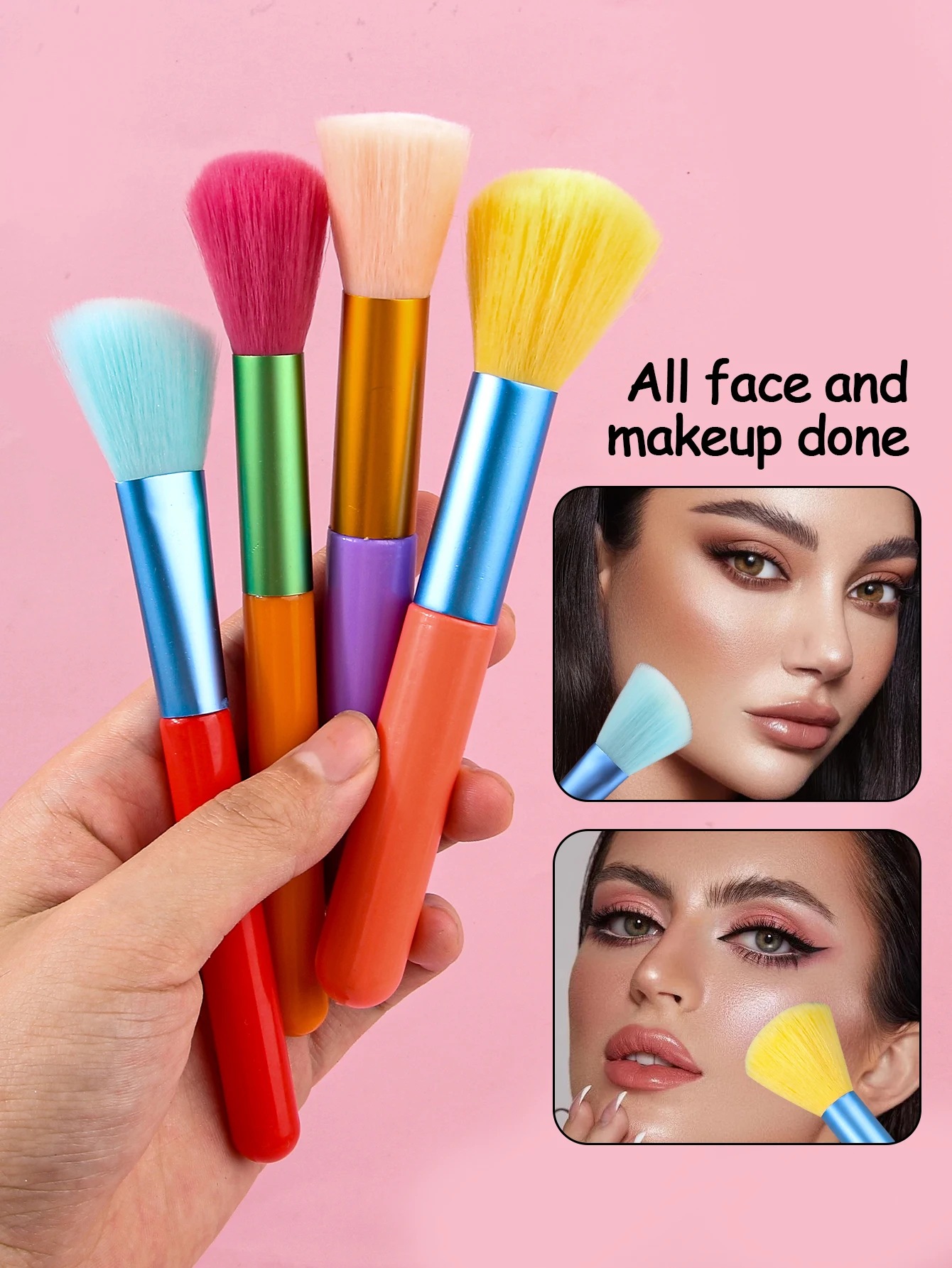 15PCS/Set Orange Holiday makeup brush Set Loose Powder Eye Shadow Concealer Highlight Brush Super Soft Beauty Tools With bucket