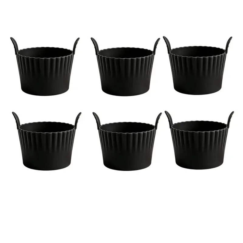 A26F-Reusable Silicone Mould Set-9 X 5Cm For Muffin Making, Includes 6 Air Fryer Compatible Molds For Baking Cakes& Eggs Pastry