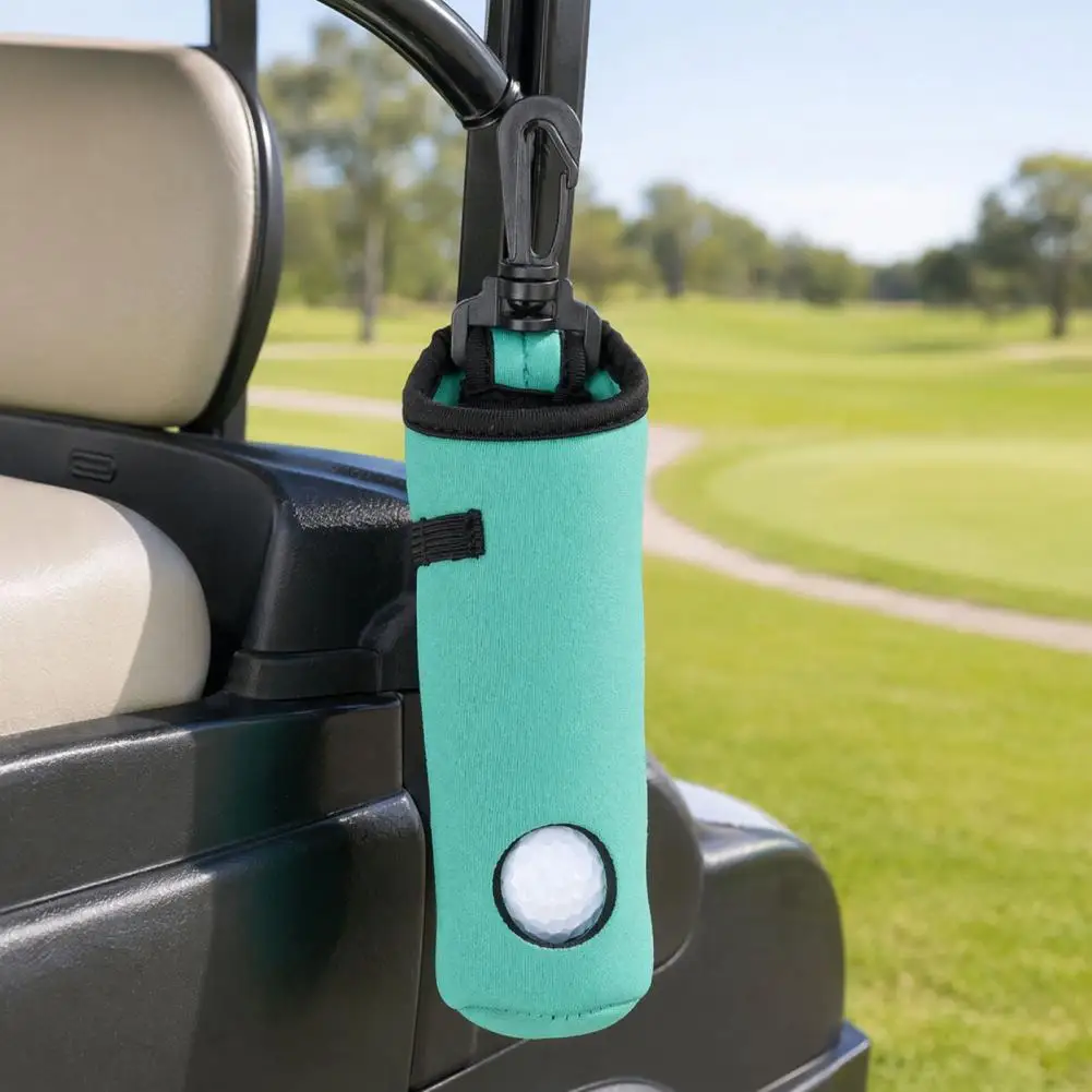 Golf Ball Holder Golf Ball Carry Bag with Clip Golf Ball Organizer Pouch for Bag Portable Accessories Holder for 3 Balls 3 Tees
