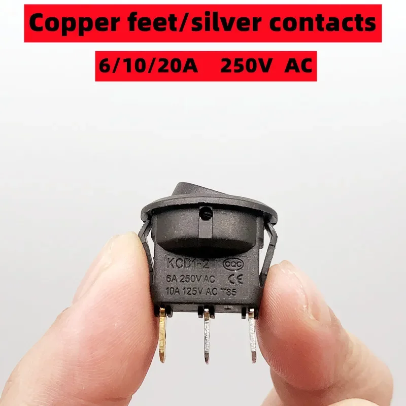 4Pcs 12/220V 3-Pin 4-Kleur Cat Eye Ronde Rocker Led Light Toggle Rocker switch Schip, auto, Thuis, Industriële Spst On-Off 5A 250V