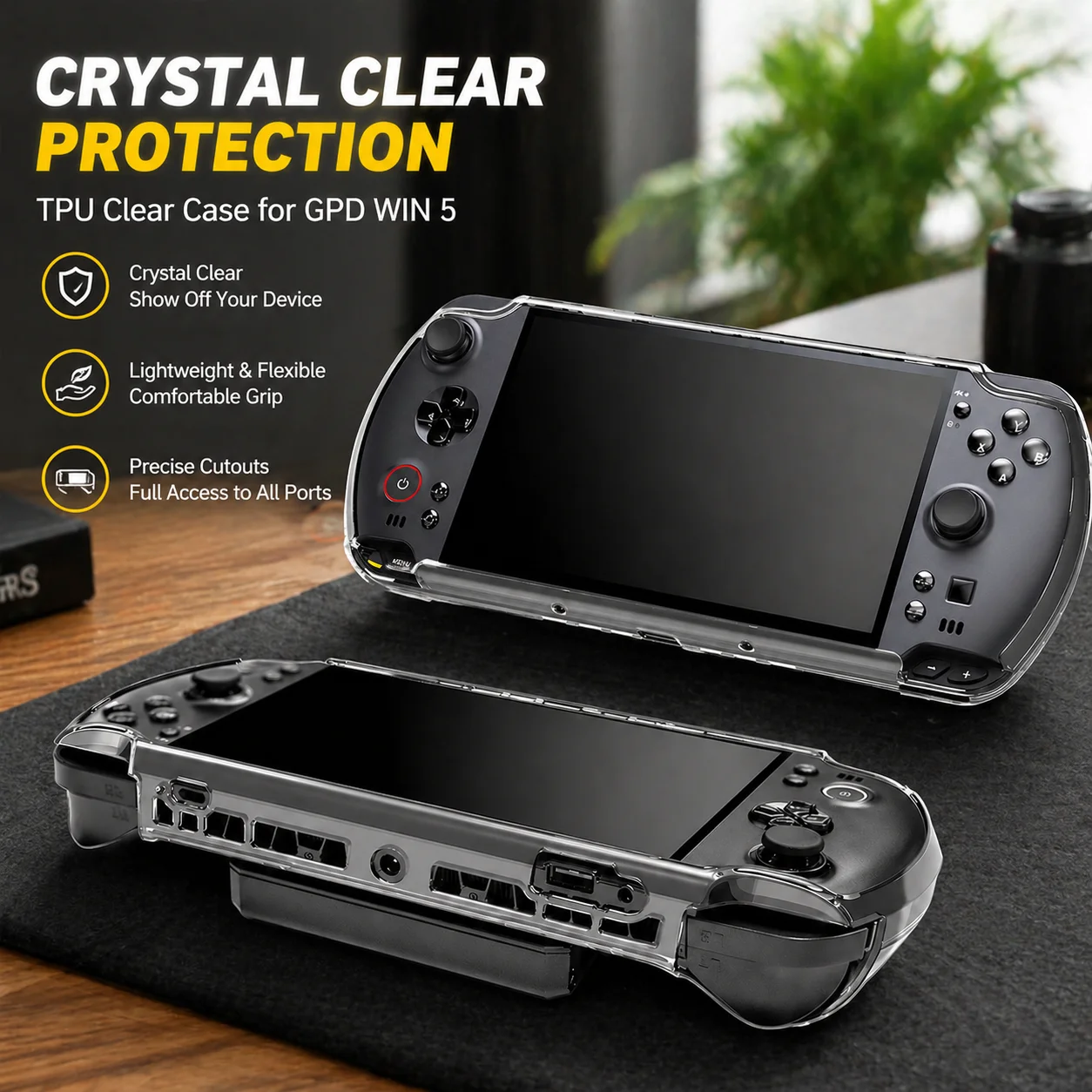 

GPD Win 5 TPU Clear Soft Cover Case Protective for GPD WIN 5 Handheld Game Console Transparent New