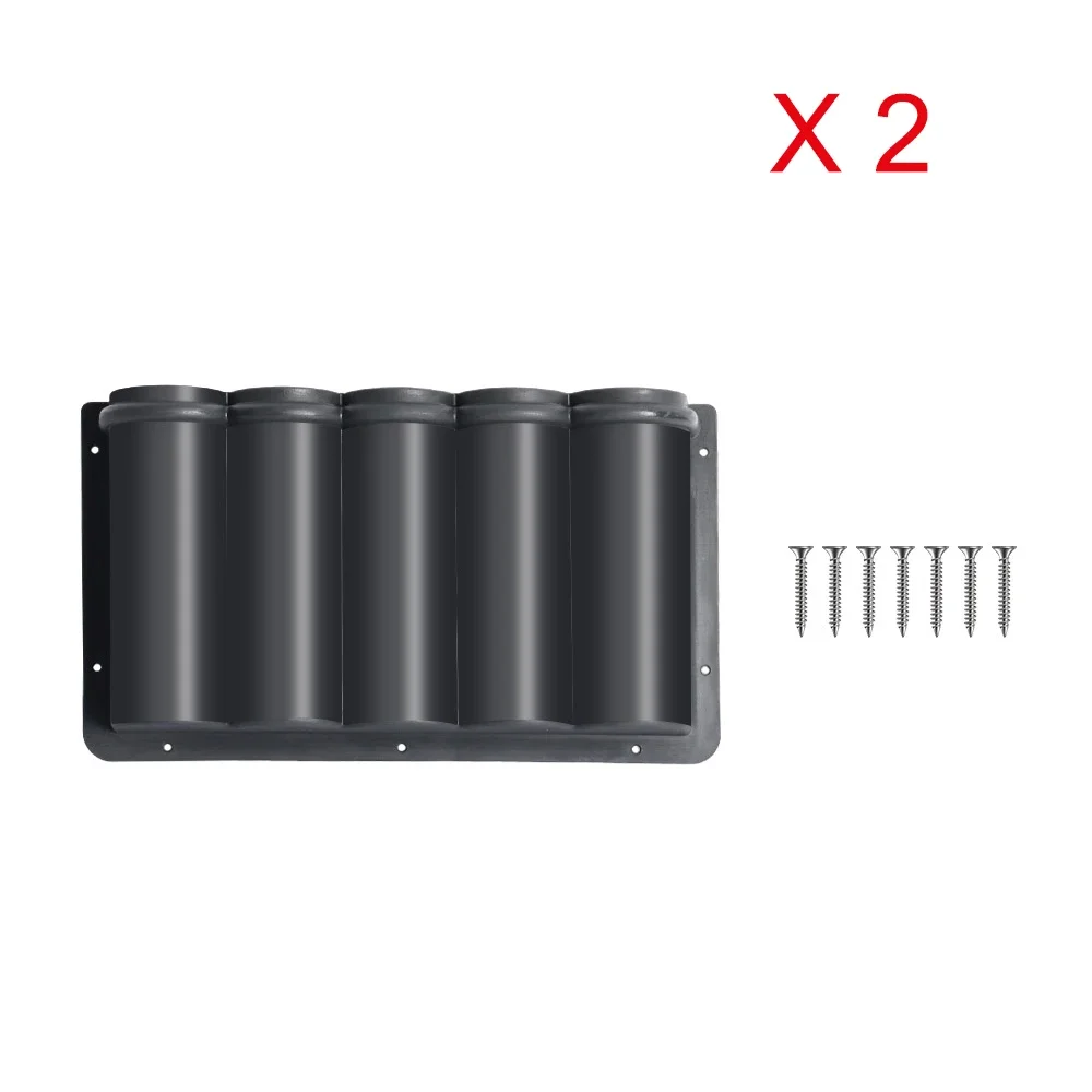 2pcs 5 Tube Holder Silicone Sealant Mastic Caulk Adhesive Tubes Storage Box with Screws for Van Workshop Garage Organizer Box