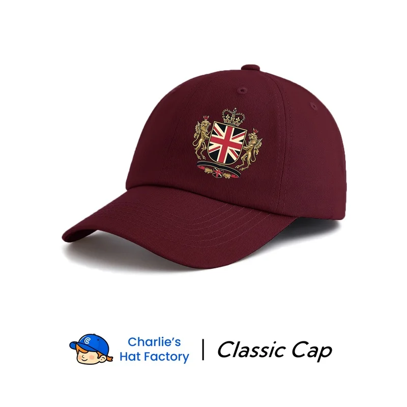 1 pc UK Printed Baseball Cap, Stylish Trendy Classic Soft Sweatband Adjustable Size
