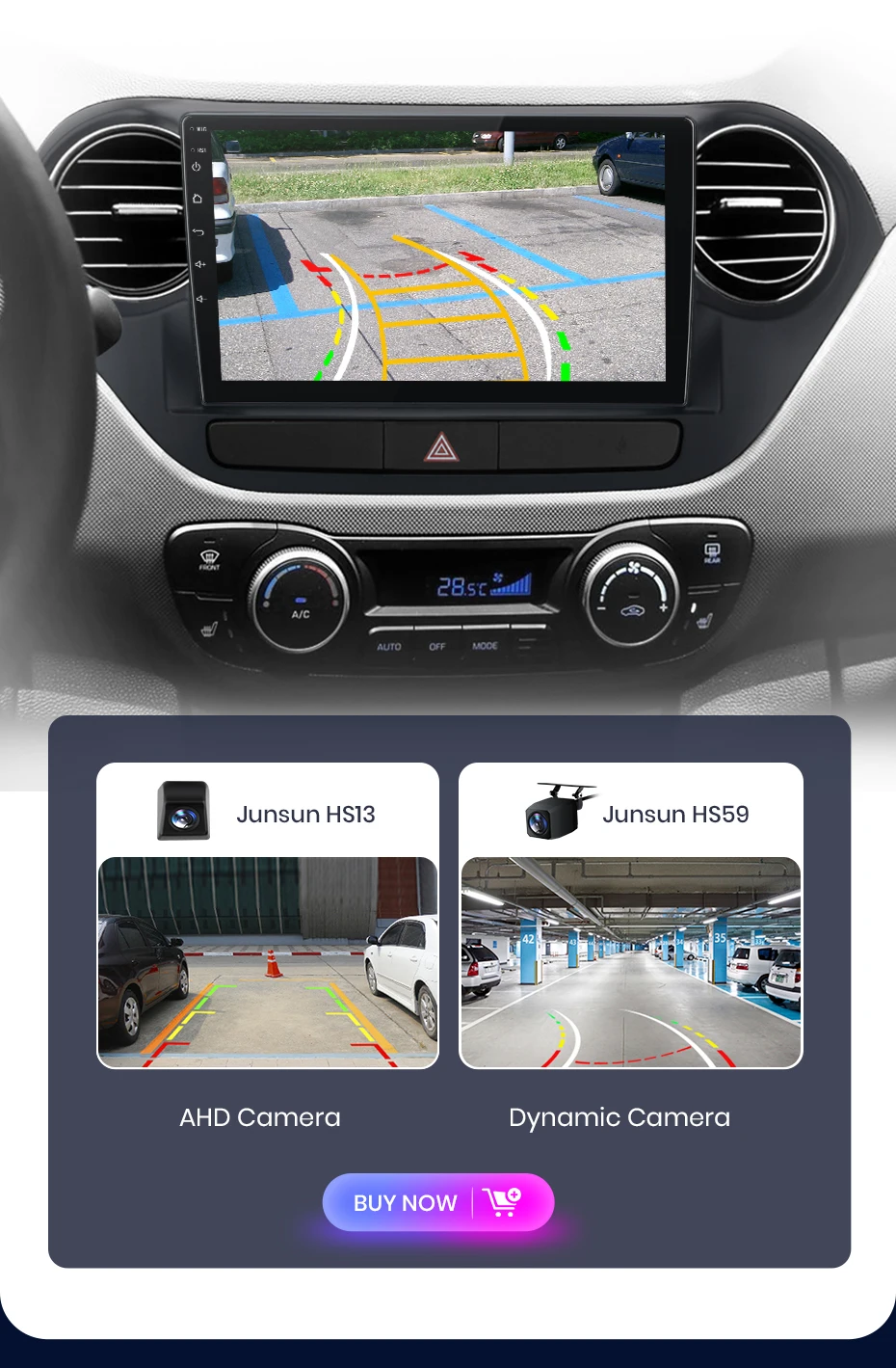 Junsun carplay android auto autoradio für hyundai grand i10 2014 2011-2015 gps intelligente systeme tereo multimedia autoradio – Detail 15