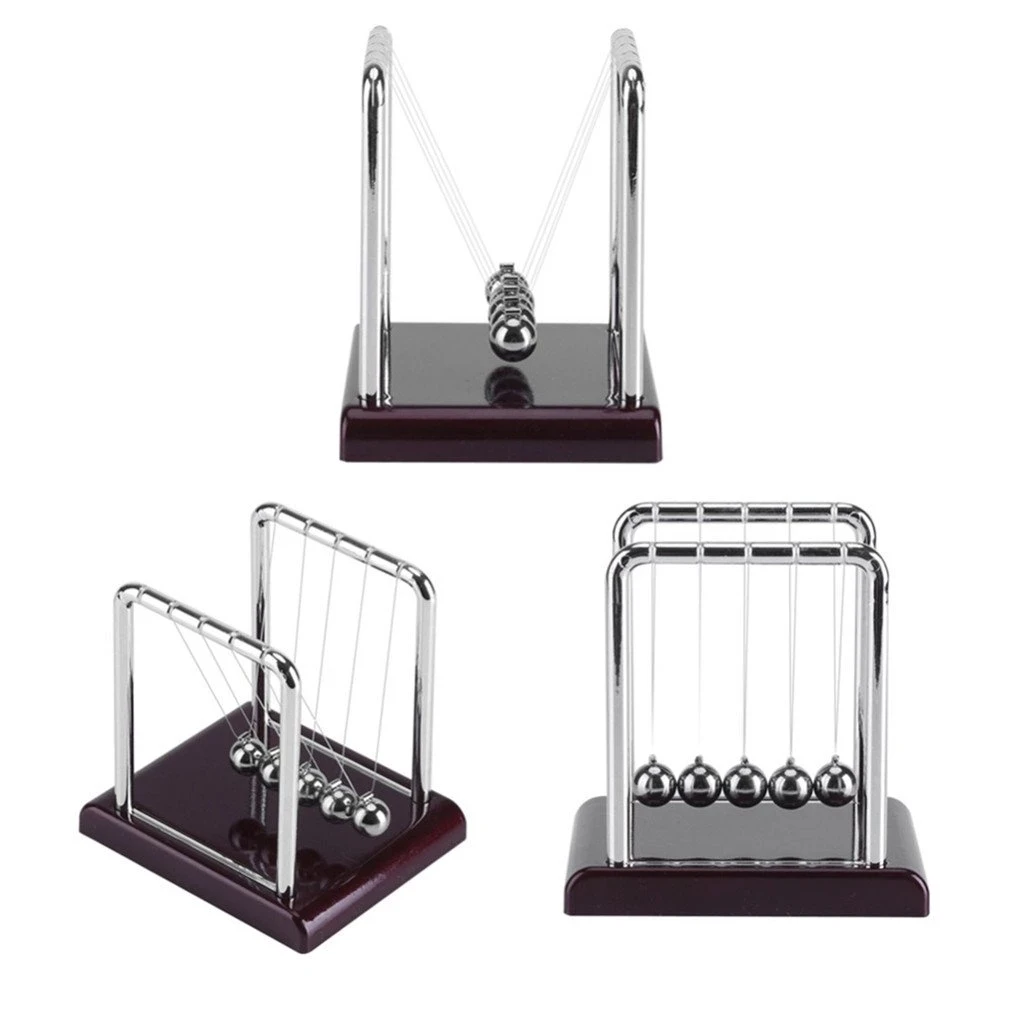 Newton Cradle Balance Steel Balls School Teaching Supplies Physics Science Pendulum Desk Toy Gifts Home&Office Decoration