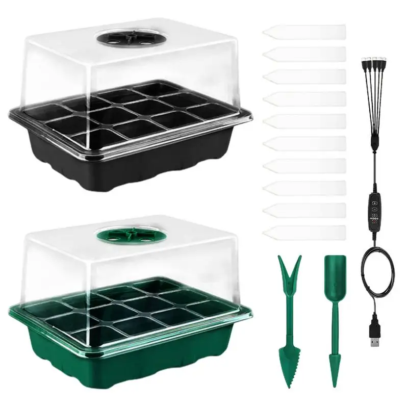 

Seedling Starter Trays Elevated Seedling Starter Trays Kits Timing Gardening Plant Germination Tray Clone & Plant Propagation