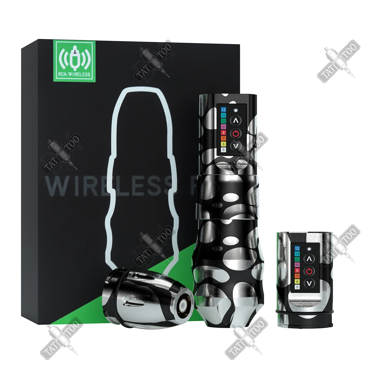 DM EXO Wireless Tattoo Machine 4.0 Stroke 2400mAh Battery Large Capacity Lithium Battery Strong Coreless Motor For Tattoo Artist image 3
