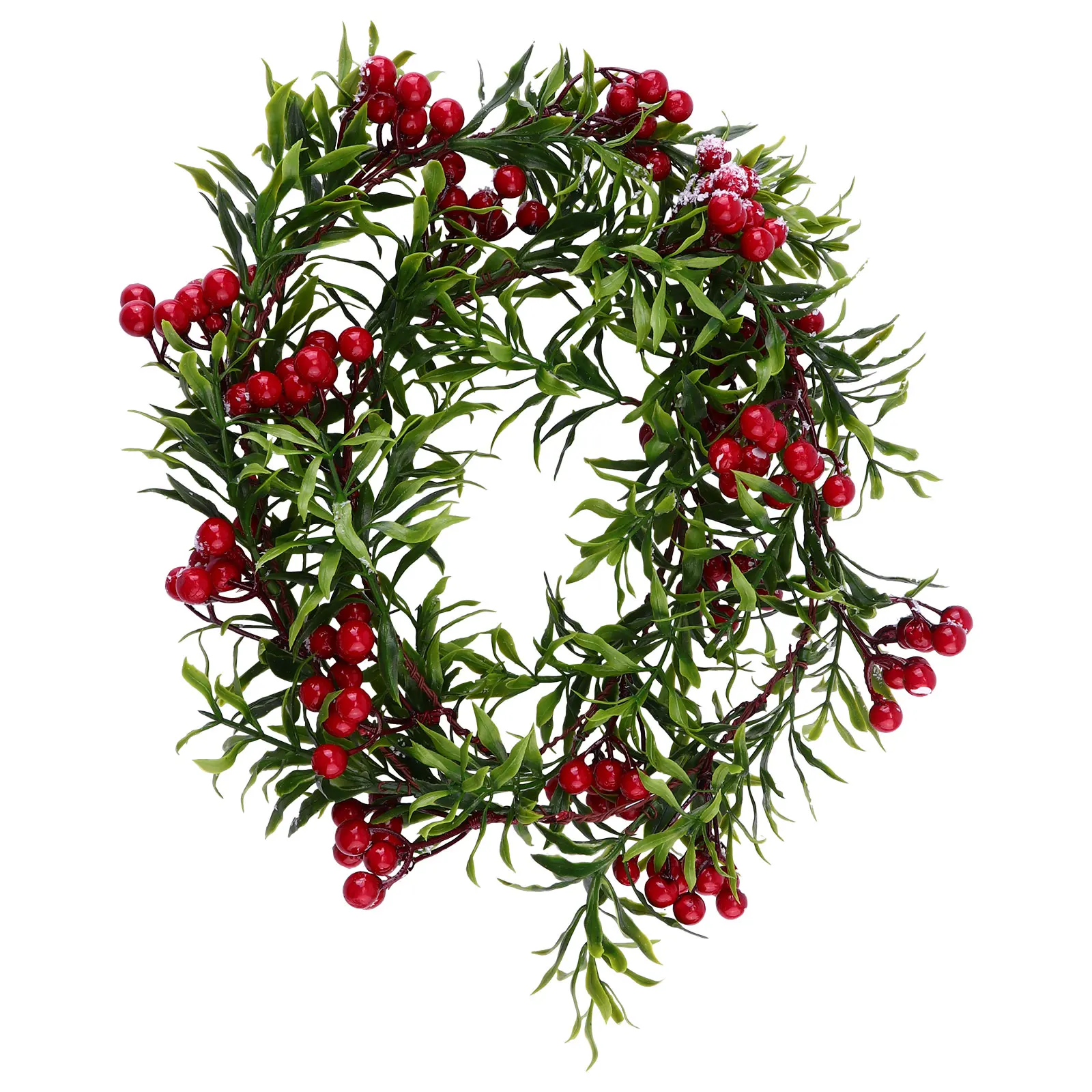 

Premium Red Berry Rattan Artificial Christmas Decorative Cane Plastic Simulated Hanging Pendant Home Decoration Xmas