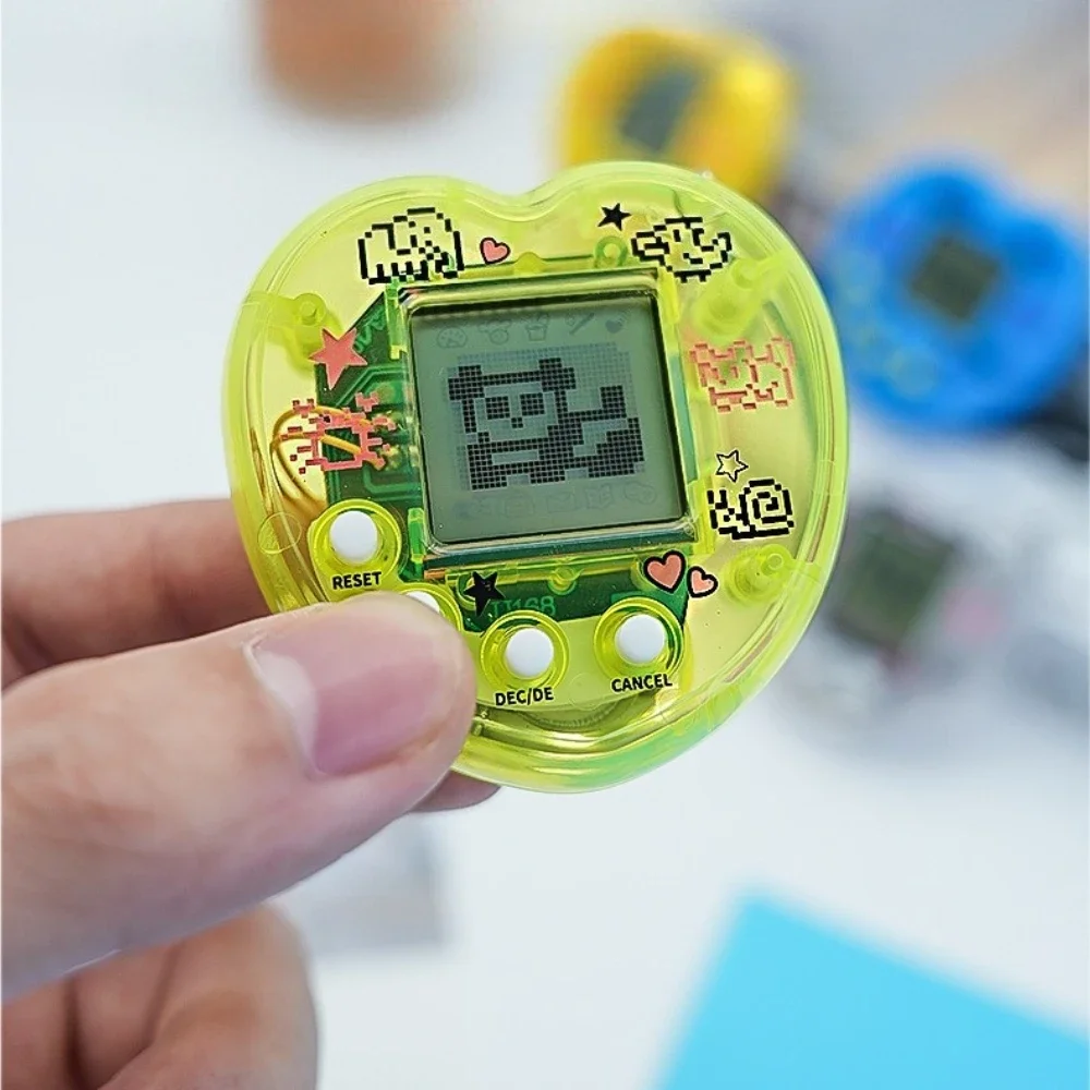 สัตว์เลี้ยงอิเล็กทรอนิกส์รูปหัวใจ ทามาก็อตจิ ของเล่นสัตว์ดิจิทัลเสมือนจริง ย้อนยุค สนุกสนาน ของเล่นสัตว์ดิจิทัลแบบพกพา เกมสัตว์เลี้ยงดิจิทัล