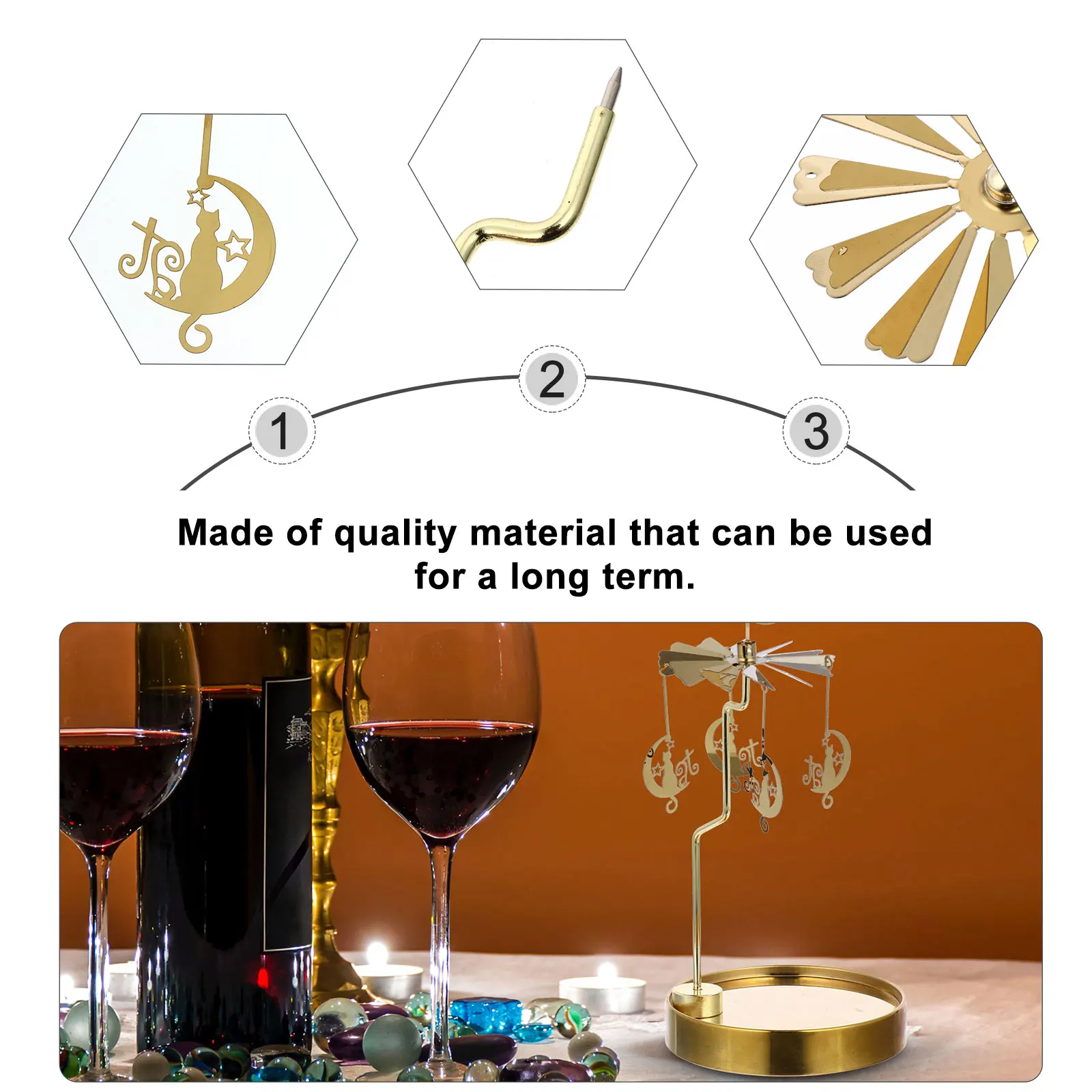 

1pc Christmas Metal Xmas Xmas Stand Candlestick Holder For Home Decor Wedding Party Table Decoration