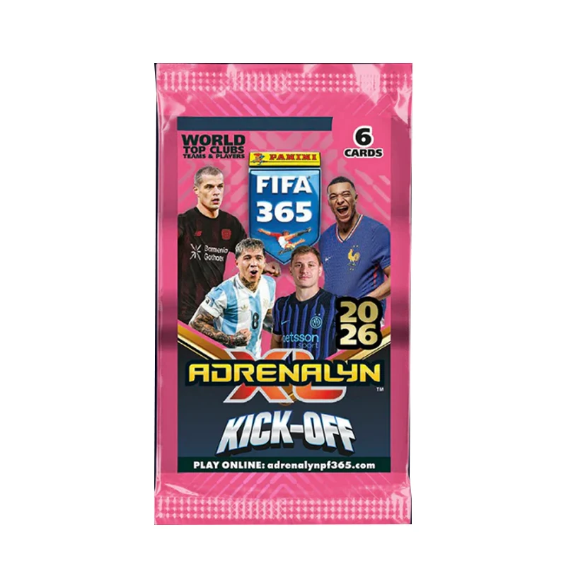 Panini 2026 Global Football Adrenalyn XL Athlete Cards, Authorized Collectible Series Player Trading Fan Holiday Gift Multipack