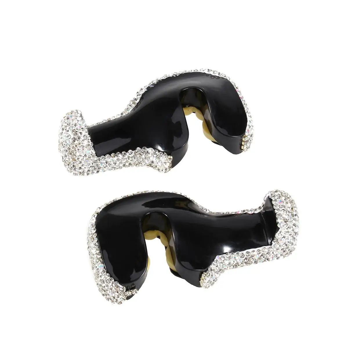 

Durable ABS Car Headrest Hook Rotatable Hidden Design Space Saving Bling Rhinestone Hooks for Shopping Bags Coats Handbags