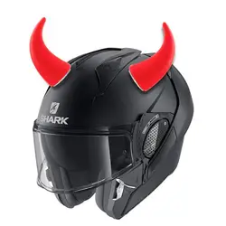 2 Pcs Helmet Short Decoration Stickers Devil Horns Motorcycle Bicycle Helmet Styling Headwear Decor Helmet Accessories