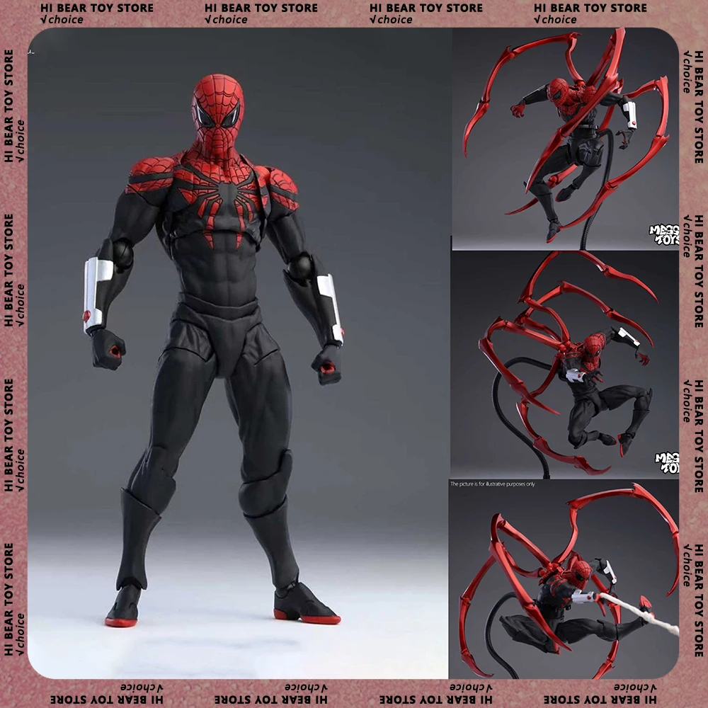 Messtoys متفوقة سبايدرمان عمل الشكل فوضى اللعب متفوقة الرجل العنكبوت الشكل البلاستيكية نموذج دمية جمع غرفة ديكورا مكتب لعبة الهدايا