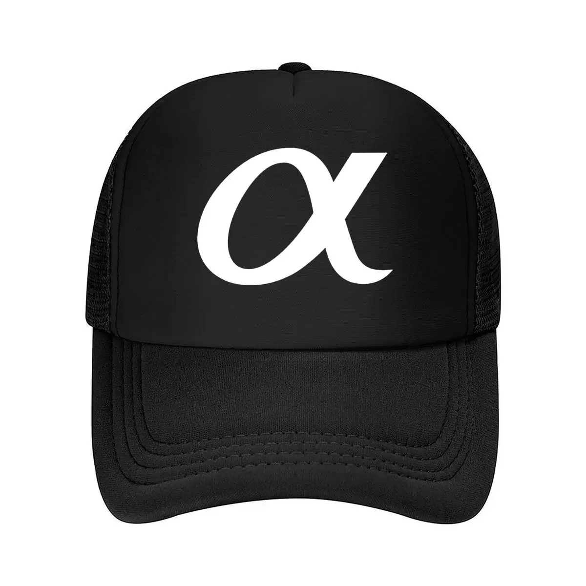 New Alpha Symbol Minimalist - Inspired, Greek Letter Art Design Mesh Baseball Cap