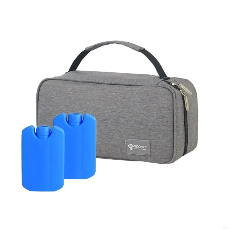 A5YC حقيبة تبريد حليب الرضاعة متعددة الوظائف حقيبة تخزين حليب الأم مع عبوات ثلج للنساء العاملات والأمهات