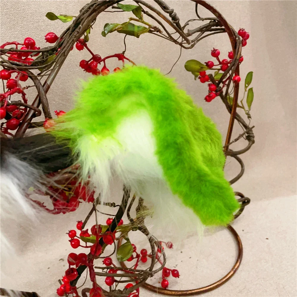 ที่คาดผมหูพับสุนัขชิบะอินุสีเขียวดำ ทำมือ พร้อมหาง สำหรับงานปาร์ตี้ เกม ฮาโลวีน คริสต์มาส คอสเพลย์