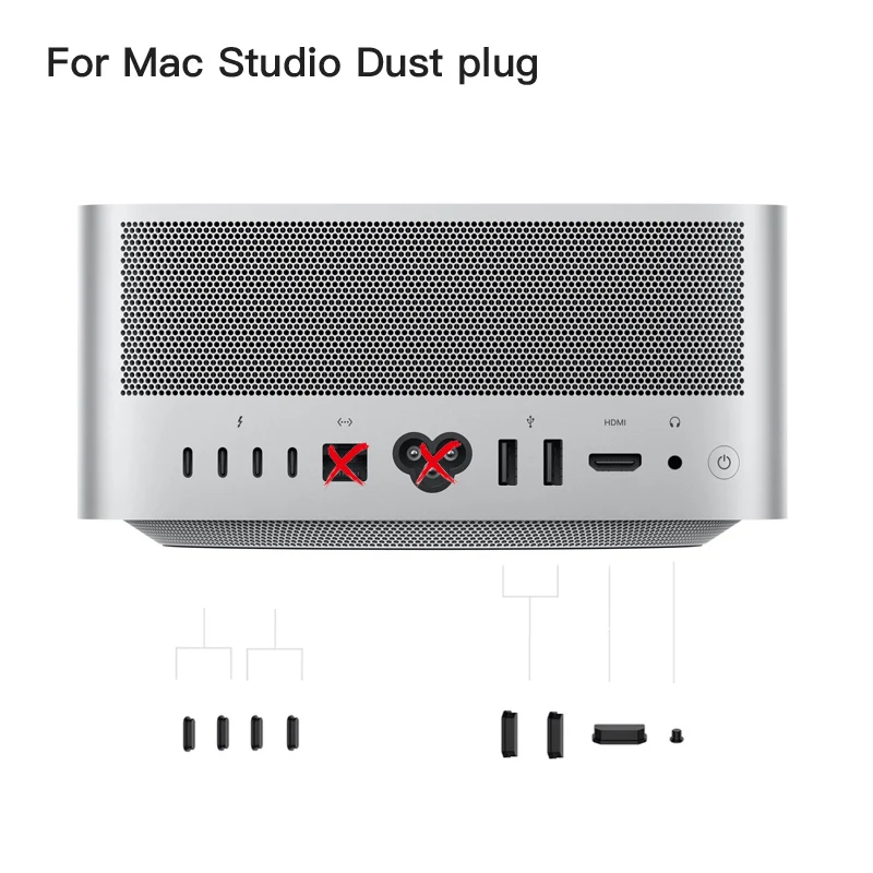 

Силиконовая Пылезащитная заглушка для Apple Mac Studio, компьютерные аксессуары для компьютера