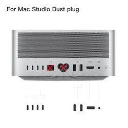 Silicone Anti-Dust Plug Cover For Apple Mac Studio Computer Host Stopper dustproof case MacStudio Computer Accessories