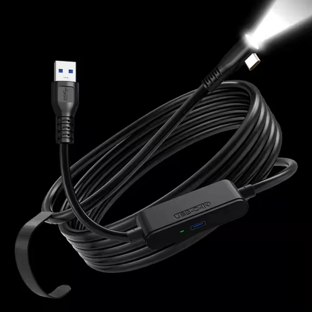 

USB3.2 Gen1 VR Link-кабель для Meta Quest 3S, Quest 3 PICO 4 VR-гарнитуры Быстрая зарядка 9 В 2A 5 Гбит/с Шнур передачи данных Аксессуары