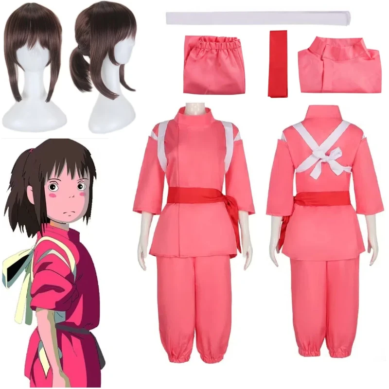 

Japanese Anime Cosplay CostumeSpirited Away The Costume of Hayao Miyazaki's Spirited Away The Wig Suit and The Halloween Costume
