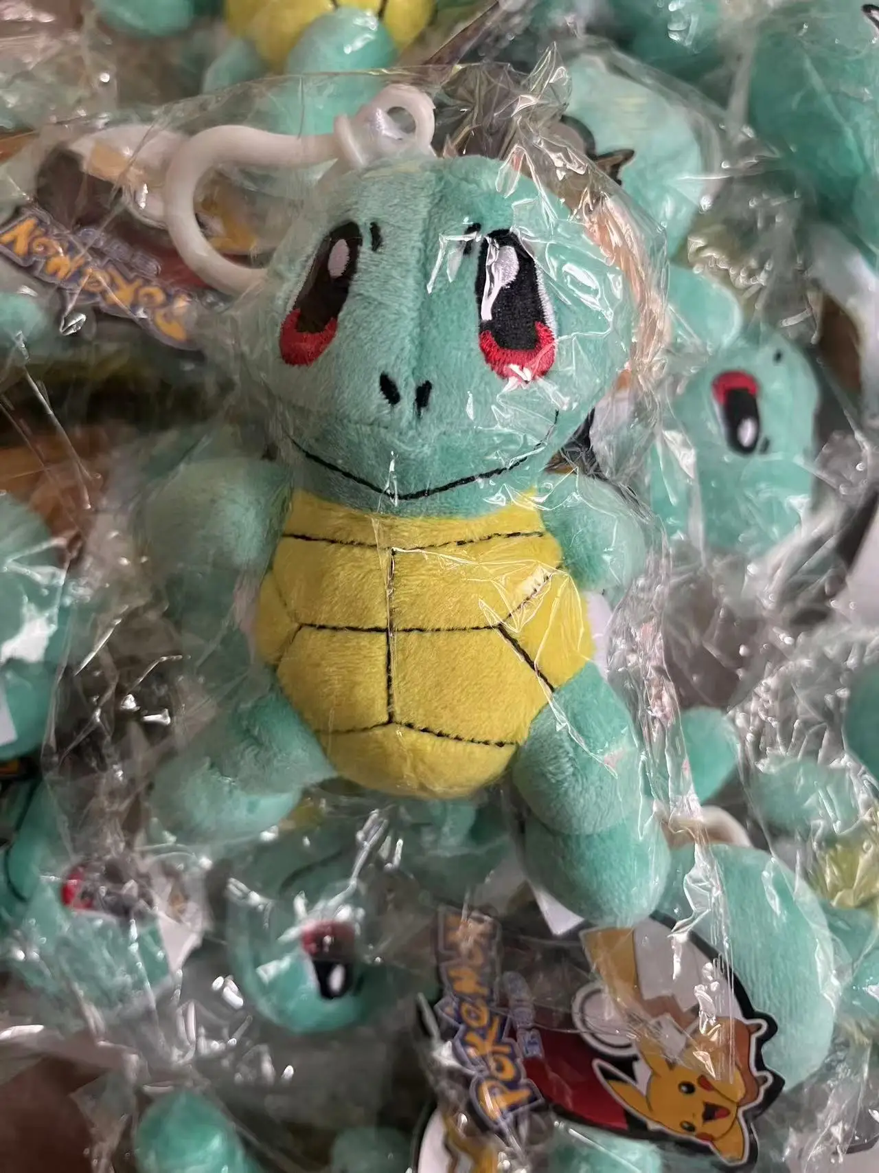 50 sztuk/partia Pokemon pluszowy brelok 13cm-Pikachu Charizard Bulbasaur Squirtle wypchane lalki miękka zabawka luzem hurtownia dzieci prezenty