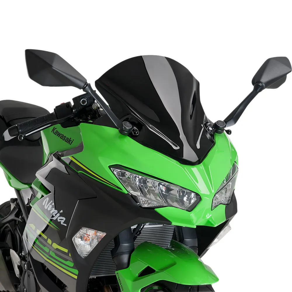 Motorcycle Windshield FOR KAWASAKI NINJA 400 NINJA 250 NINJA400 250 400 2019 2020 2018-2023 ABS Black Motorbike Windscreen