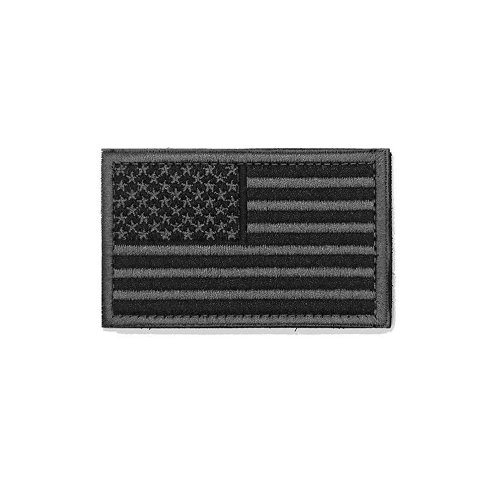 US American Flag Embroidery Patch Snake Appliqued Sticker Strip Embroidered Patches For Clothing Caps Backpack