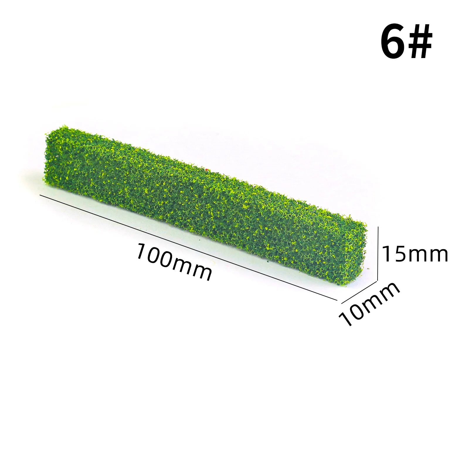 10 cm lange Strauchstreifen-Grasmodellbausätze für die Herstellung von Sandtischmodellen, Materialien für den Außenbereich, Straßenstrauch-Landschaftsdiorama, 10 Stück – Detail 7