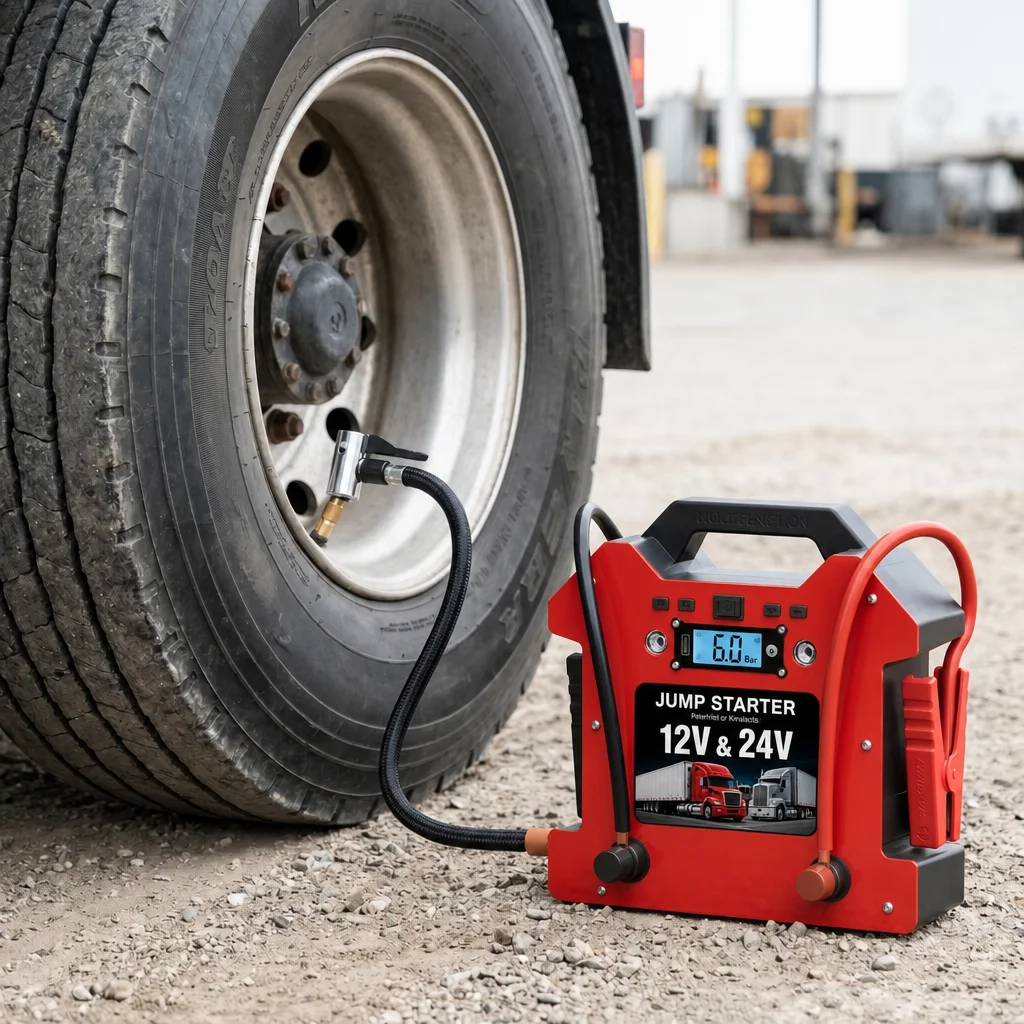 80000mAh Heavy Du ty 12V 24V Car Jump Starter LiFePO4 Battery Booster 16 Cells Portable Emergency Jumper Pack Truck Device