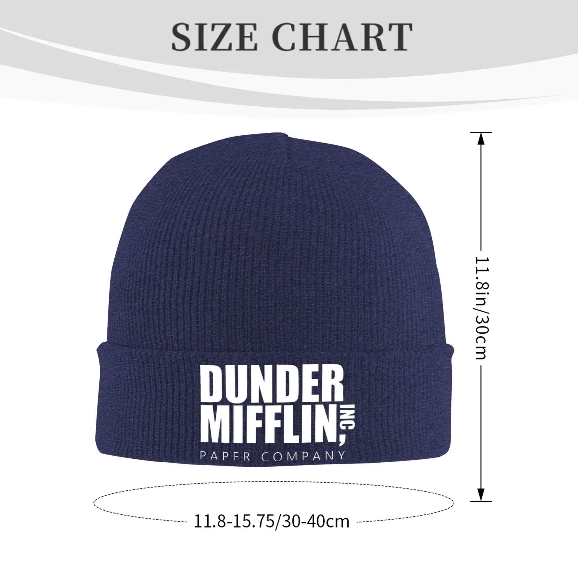 Dunder Mifflin Paper Company Knit Hat Beanies Winter Hats Warm Unisex  Hip Hop The Office TV Show Cap Men Women Gift,