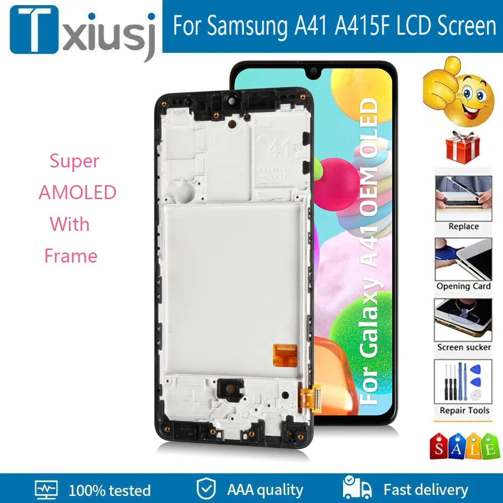 

Boutique For Samsung A41 LCD For Samsung Galaxy A41 SM-A415F A415 LCD Display Touch Screen Digitizer Assembly Replacement Parts