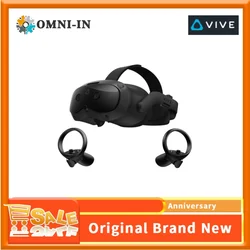 HTC Vive Focus Vision Mixed Reality and PC VR Headset + Controllers + HTC Vive Wired Streaming Kit —DisplayPort Mode Compatible