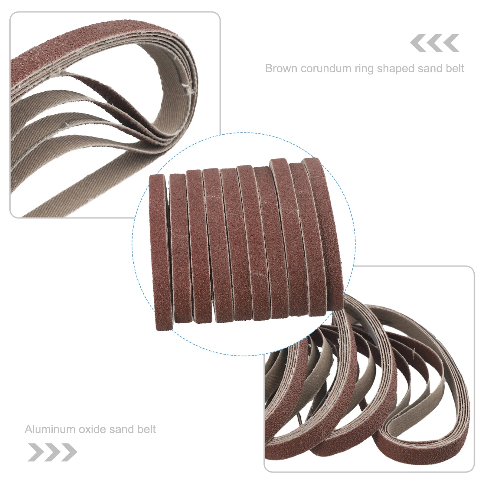 Finger Sanding Belts Power 330mm X 10mm 50pcs Belt Belts Sander Sanding Practical Useful Accessories Brand new