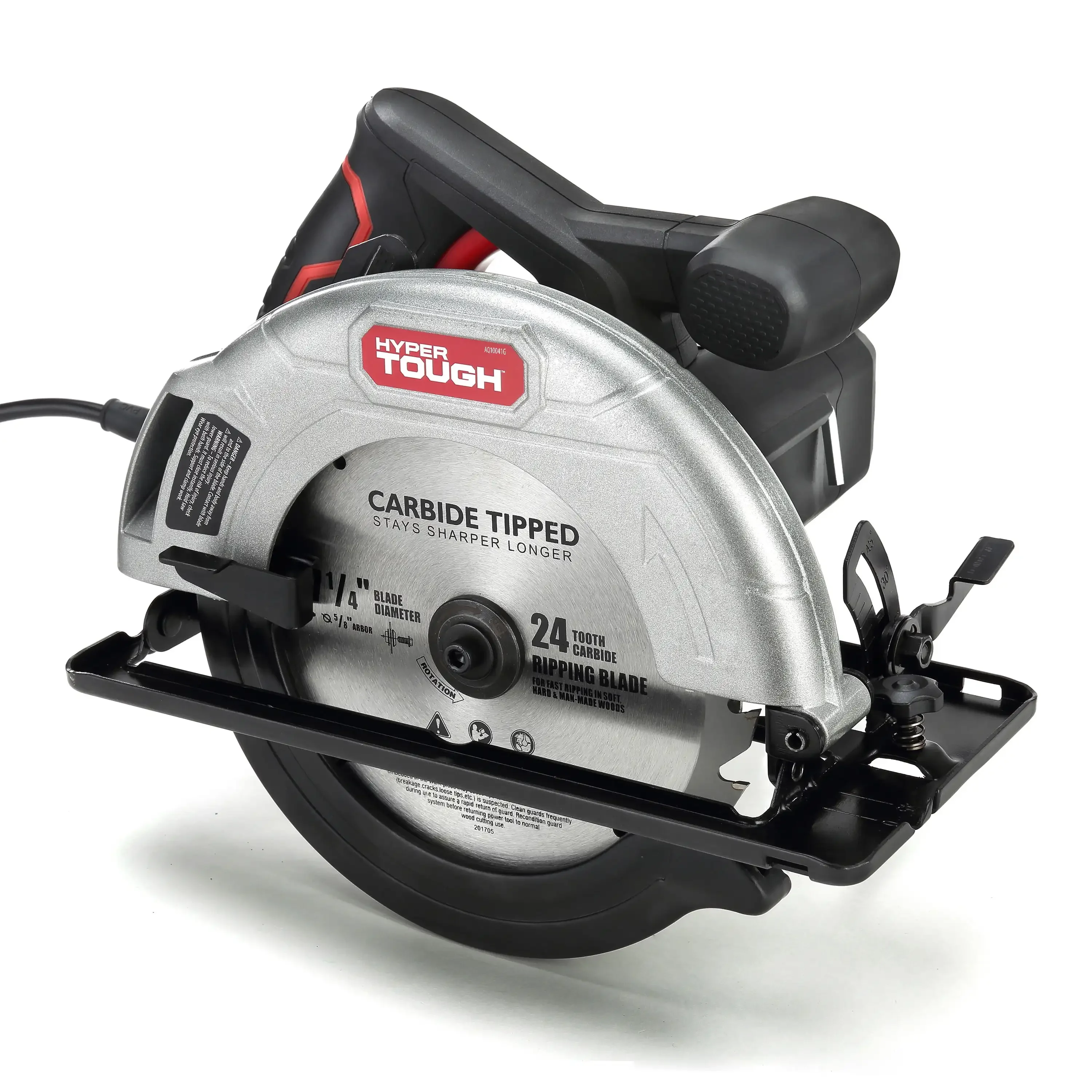 

Hyper Tough 12 Amp Corded 7-1/4 inch Circular Saw with Steel Plate Shoe, Adjustable Bevel, Blade & Rip Fence, New Condition